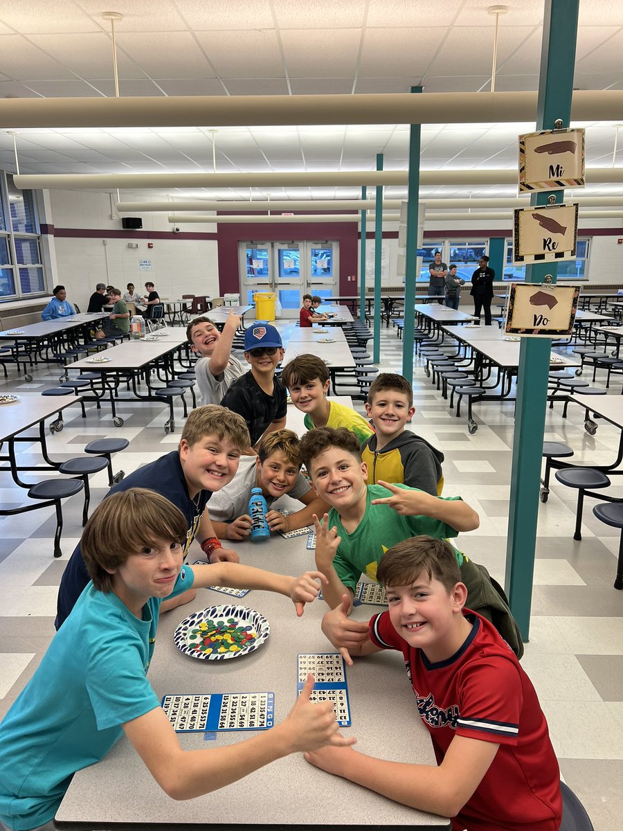 MrsKathrynTa's tweet photo. We are VERY excited for Bingo!!!! #JustMiddleSchoolThings @OnondagaM @WesthillCSD https://t.co/lte3Tidl5W