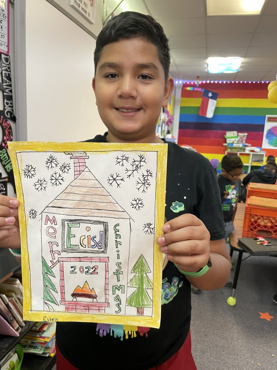 ARTClark3978's tweet photo. Working on our holiday cards for the ECISD holiday card competition. @ECISD_FineArts #teamecisd @ShariLRiley @MilamMagnet #milammagnet https://t.co/KZOdyOWOtg