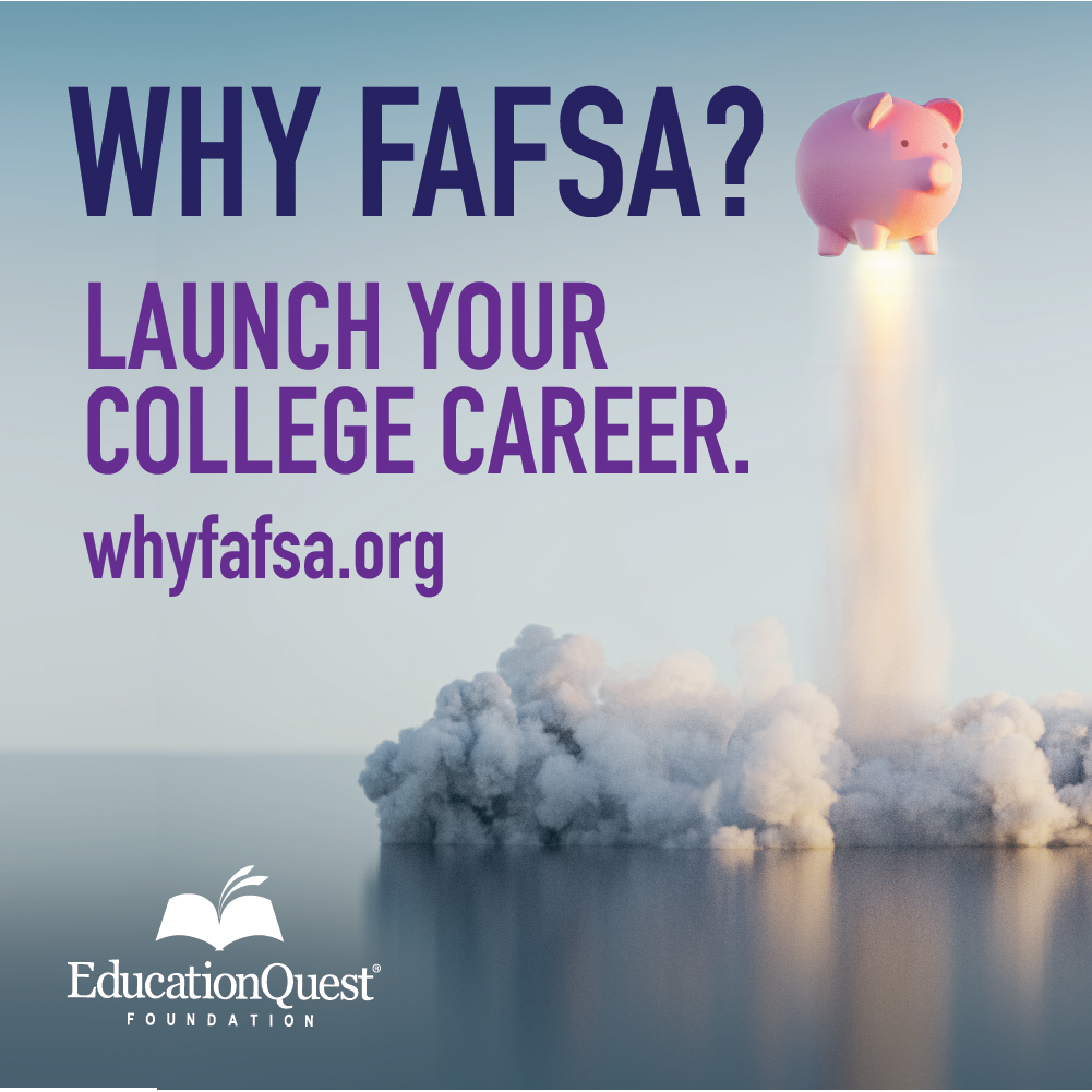 EducationQuest's tweet photo. Wanna go to college but need $$$ to get there? You gotta learn about the FAFSA!

https://t.co/5Oz8XtOnwT

#College #FAFSA #FinancialAid https://t.co/8RAlQMqR50