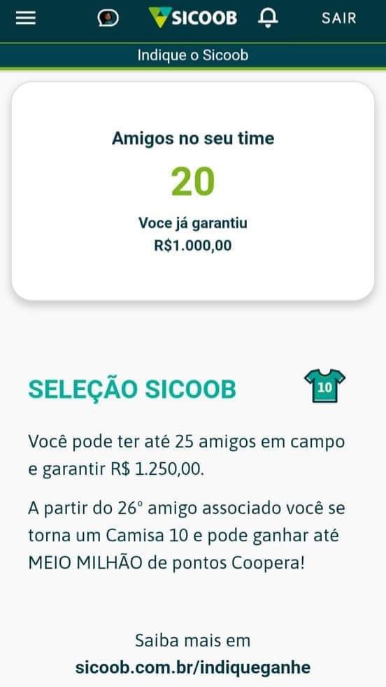 QUEM QUER GANHAR 50 REAIS NO PIX AGORA SÓ PRA CRIAR UMA CONTA???? 💥💥💥🤑

 O banco Sicoob voltou a pagar, e o dobro! Eles estão pagando 50 reais para novos usuários!Para ganhar só é preciso se cadastrar no link a baixo e inserir o cod DGXL1 .
app-pessoal.sicoobnet.com.br/inicioMobile/f…
Mais inf👇