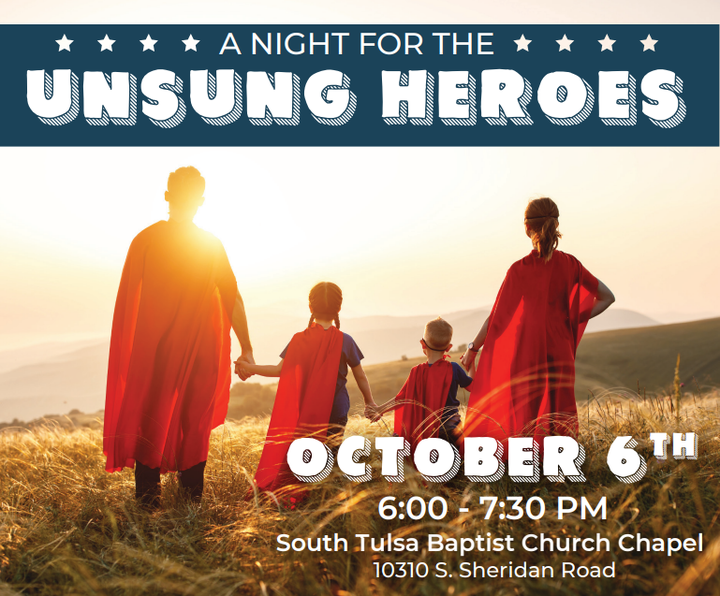Join us tomorrow in the South Tulsa Chapel, 6-7:30 pm as the Bair Foundation provides a safe, confidential forum for foster parents (current or previous) to share their successes, challenges, and wishes for the foster system, giving us tools to improve recruitment and support.