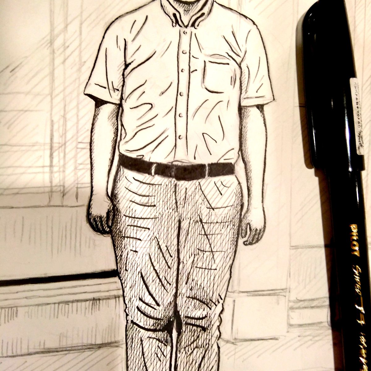 ここ5年くらいの作画の中で、一番良い服のシワが描けた気がする。嬉しい。 