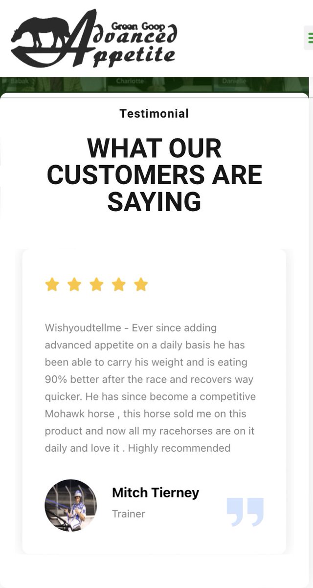 knows_lou's tweet photo. What the customers of @AdvancedAppeti1 are saying about the product ✅✅ 🫵🏻 #equine #Equinefeed #pickyeater #harnessracing #Horses #HorseRacing https://t.co/MHSBQQnYy6