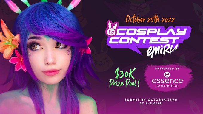 ✨ HOSTING A $30,000 COSPLAY CONTEST ✨

Judging will be on my stream October 25th!

Can't wait to see