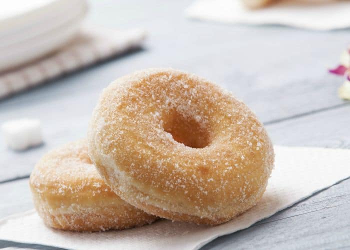 wikivictorian's tweet photo. The potato doughnut, is a doughnut, typically sweet, made with either mashed potatoes or potato starch instead of flour. The origin of the potato doughnuts is unknown. Syndicated recipes appeared in American newspapers as early as the 1870s. https://t.co/S6YJ1OU2h5