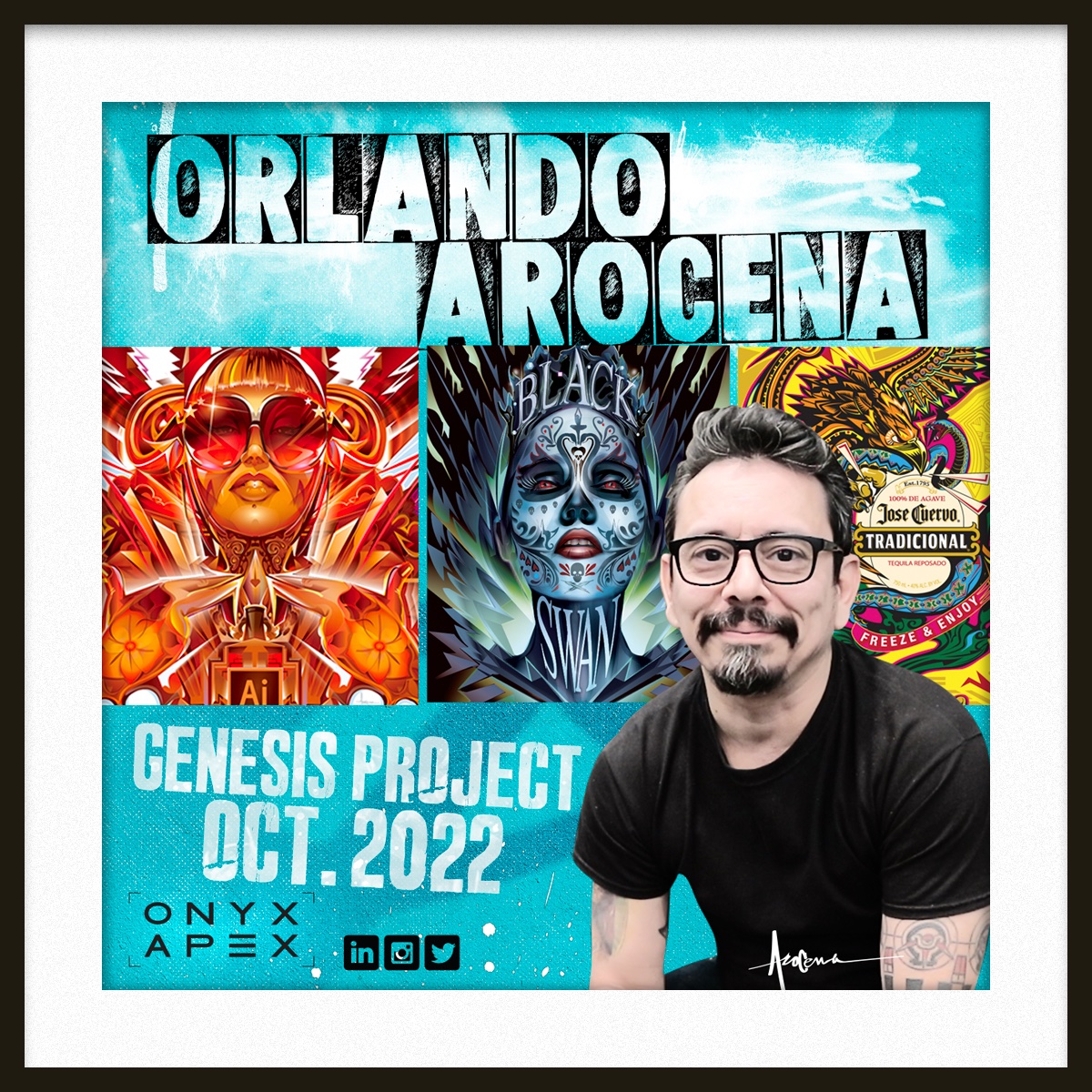 OCULARart's tweet photo. Announcing @OrlandoArocena aka "Mexifunk" as the 1st #artist dropping their genesis #NFTProject with the House of OA later this month!

🔥25 year #vectorart veteran 
🔥Global Ambassador @HP
🔥5X @ClioAwards

Let's welcome him #NFTCommuntiy
@Lionsgate @Illustrator @Marvel @Adobe https://t.co/NKS5Zvucqp