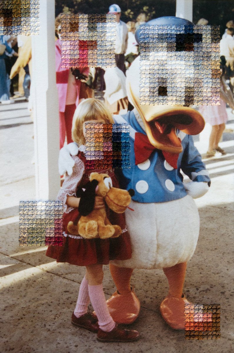Disneyland I, Hand Sewn Archival Ink Jet Print
