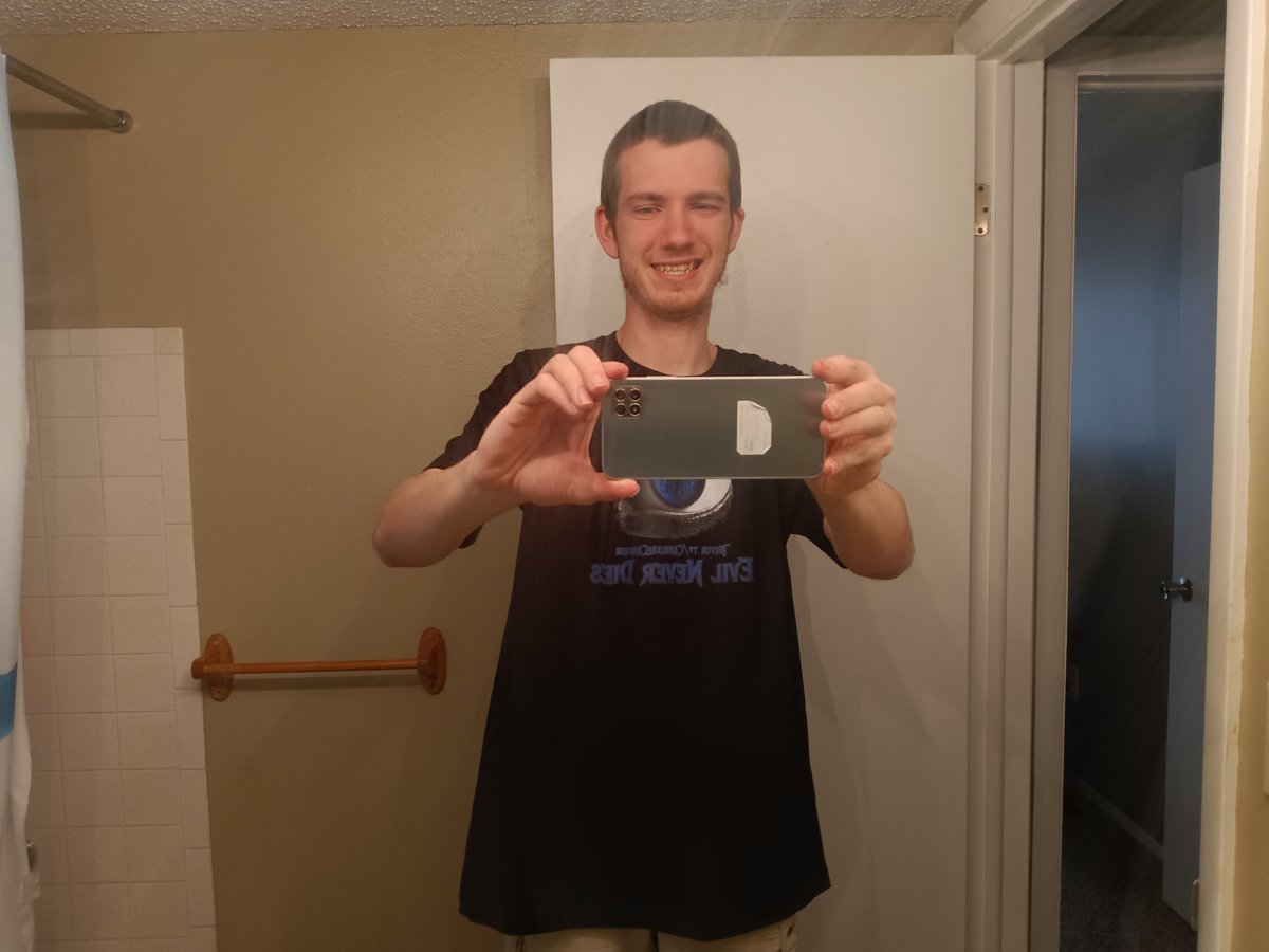 dktsunami2's tweet photo. Just got another shirt from the one and only @CannibalWash and I love the black shirt with the blue eye. #GetInTheFlask https://t.co/rOO9weOsb8