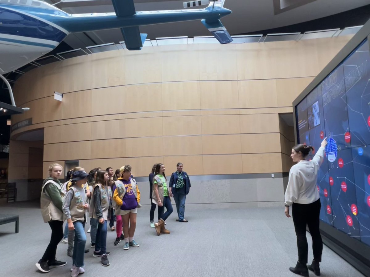 NLEMuseum's tweet photo. The curious and cheerful @GSCNC troop 52003 from @Sangster_ES had a tour of the museum this rainy afternoon.

After, they spent time in the classroom, doing a hands-on workshop on #forensics pathology.

We loved having them!

#KidFriendlyDC #DCWithKids #DCMuseum #PoliceMuseum https://t.co/ZNsxLyWxGr