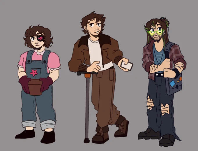 more designs for the au that we.. haven't really properly named yet.... 