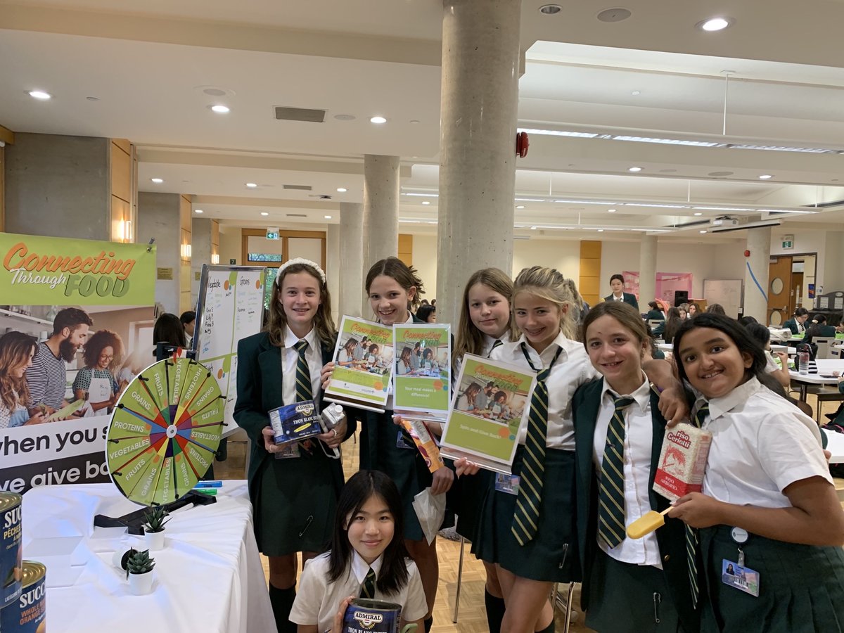 HavergalCollege's tweet image. Today at lunch our @ChartwellsCA team educated Upper School students on how to make a positive impact in the community in relation to food security with the Connecting Through Food Program! Students spun the wheel and donations were made on their behalf to a local food bank.