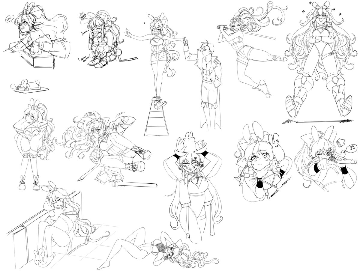 HRAK___S2's tweet photo. Studied poses . I'm thinking of new clothes for her for my next version model of her #ArtHyiro https://t.co/NLAciq7iYE