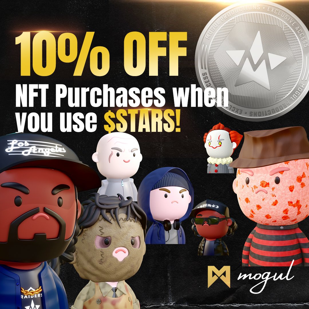 Mogie sale is 2 weeks away!

Potential benefits for buying on Oct 21:

- Gold/silver embossed Mogie
- Up to 1.5x rebate on the purchase
- Mogieland Land
- Bonus Access Pass NFT
- Bonus mint (if unsold)

Whitelist: premint.xyz/mogies/
Free Mogie: mogulproductions.com/mogieland/