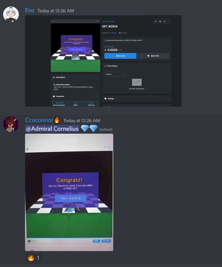 We got our first winners!