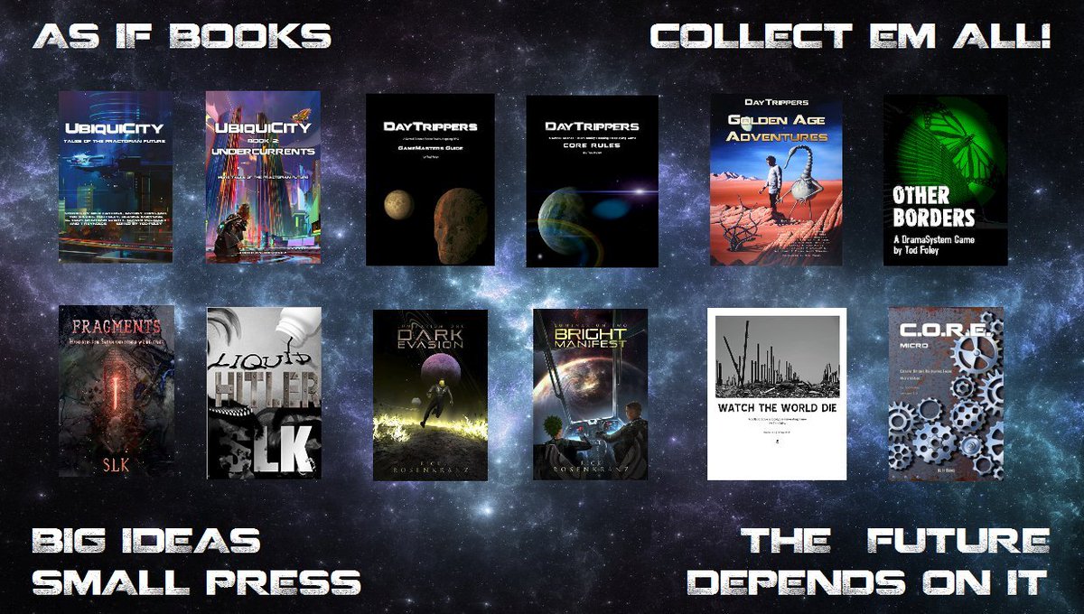 AsIfProds's tweet photo. SF GMs &amp; GDs of Narrativist stripe:
This joint stays afloat (just barely) thanks to support from gamers, readers, and designers like you. Check out https://t.co/GGh0RTEqR1 for tons of free material. Pitch in and you can help me make tons more. Now is a *great* time. 🚀✨ https://t.co/Oi5UIwdR9Z