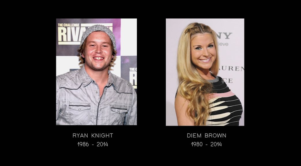 RIP to two people that always made us smile. Gone but never forgotten - Ryan Knight and Diem Brown 🕊💙 #TheChallenge
