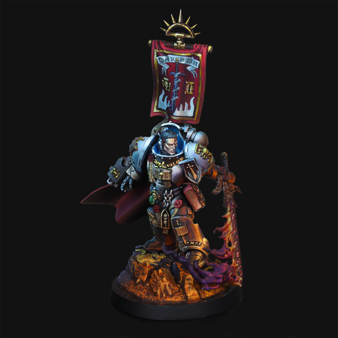 Commission painted live on my stream! Link in bio #miniature #miniaturepainting #miniatures #paintingwarhammer #wargaming #warhammer #warhammercommunity  #boardgames #castellancrowe #greyknights #spacemarine