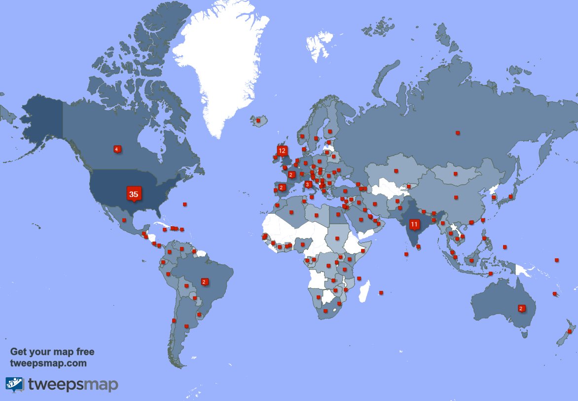 I have 3 new followers from Spain, and more last week. See tweepsmap.com/!KristinAndrene