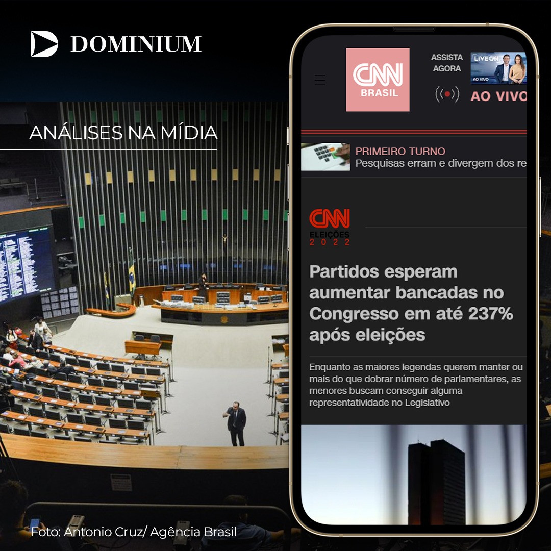 DominiumRelGov's tweet photo. Analisamos à CNN Brasil as tendências do Congresso Nacional pós período eleitoral. Candidatos mais conhecidos, com trajetória política mais consolidada, tendem a se manter no poder. Confira nossa análise: https://t.co/5RpQVxvKmr Leia a íntegra: https://t.co/o1rXJc059K #relgov https://t.co/WF5Pbr9mOt