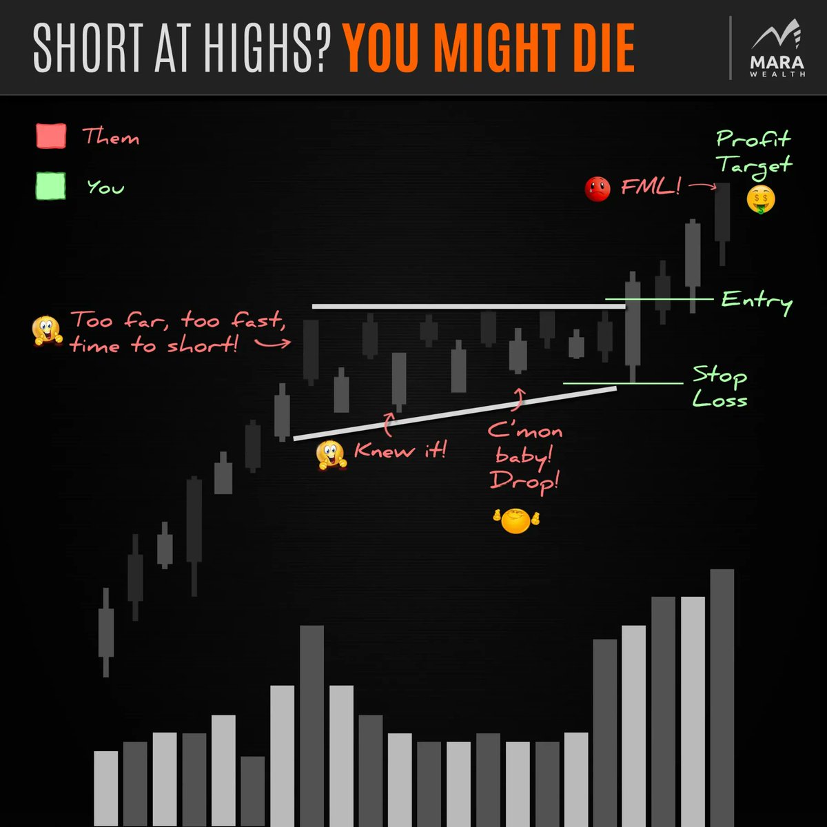 MichaelGLamothe's tweet photo. Most people blow their accounts by shorting at 52wk highs.
 
If you're going to short, here are some suggestions:
 
1. Wait for a confirmation of the breakdown.
2. Trade w/ the longer term trend.
3. Pay attention to volume. https://t.co/AawNMGKlSU