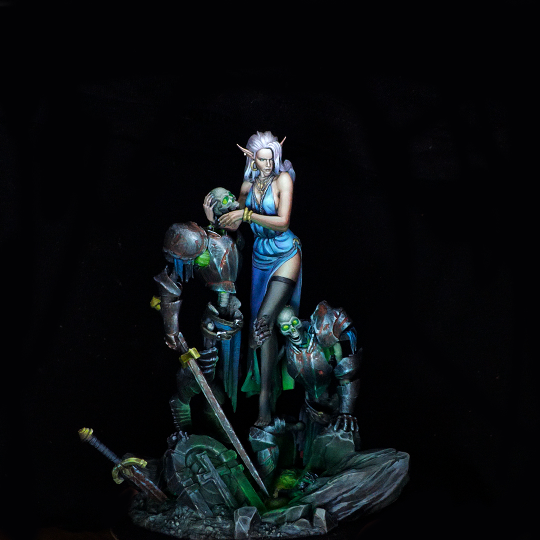 Commission painted live on my Twitch stream, link in bio! #miniature #miniaturepainting #miniatures  #wargaming  #boardgames #necromancer #fantasy