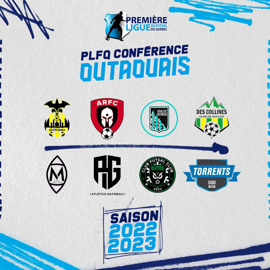 PLFQ1's tweet photo. [PLFQ 2022-2023]

Aujourd'hui, nous dévoilons les équipes retenues pour l'édition 2022-2023 de la PLFQ dans l'Outaouais.

8️⃣ équipes sont prêtes à livrer leur meilleur futsal aux partisans dans la région.

Félicitations à toutes les équipes et bonne chance pour la saison! https://t.co/ShYJeZOc2q