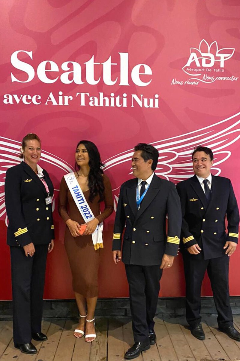 AirTahitiNuiUS's tweet photo. Opening of the Papeete-Seattle route ✈

On October, 4th, Air Tahiti Nui operated the first direct flight from Tahiti to Seattle. 

🤝 The codeshare partnership with @AlaskaAir will allow passengers to travel via Seattle-Tacoma to and from almost 100 cities in North America. https://t.co/reUK613l33