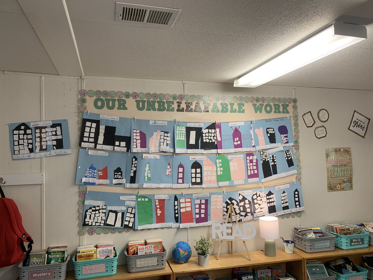We finished our first unit on multiplication and made our own Array Cities to show one of the many strategies we have been practicing. I love seeing the creative side of my students! 🌆