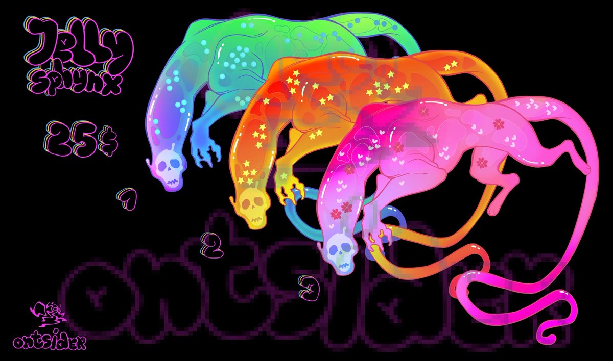 ontsider's tweet photo. jelly-bellies open!

「✦ #adopt #adoptable #setprice #sphynx #jelly #slime #vore ✦」 https://t.co/e7lFGy9rw2