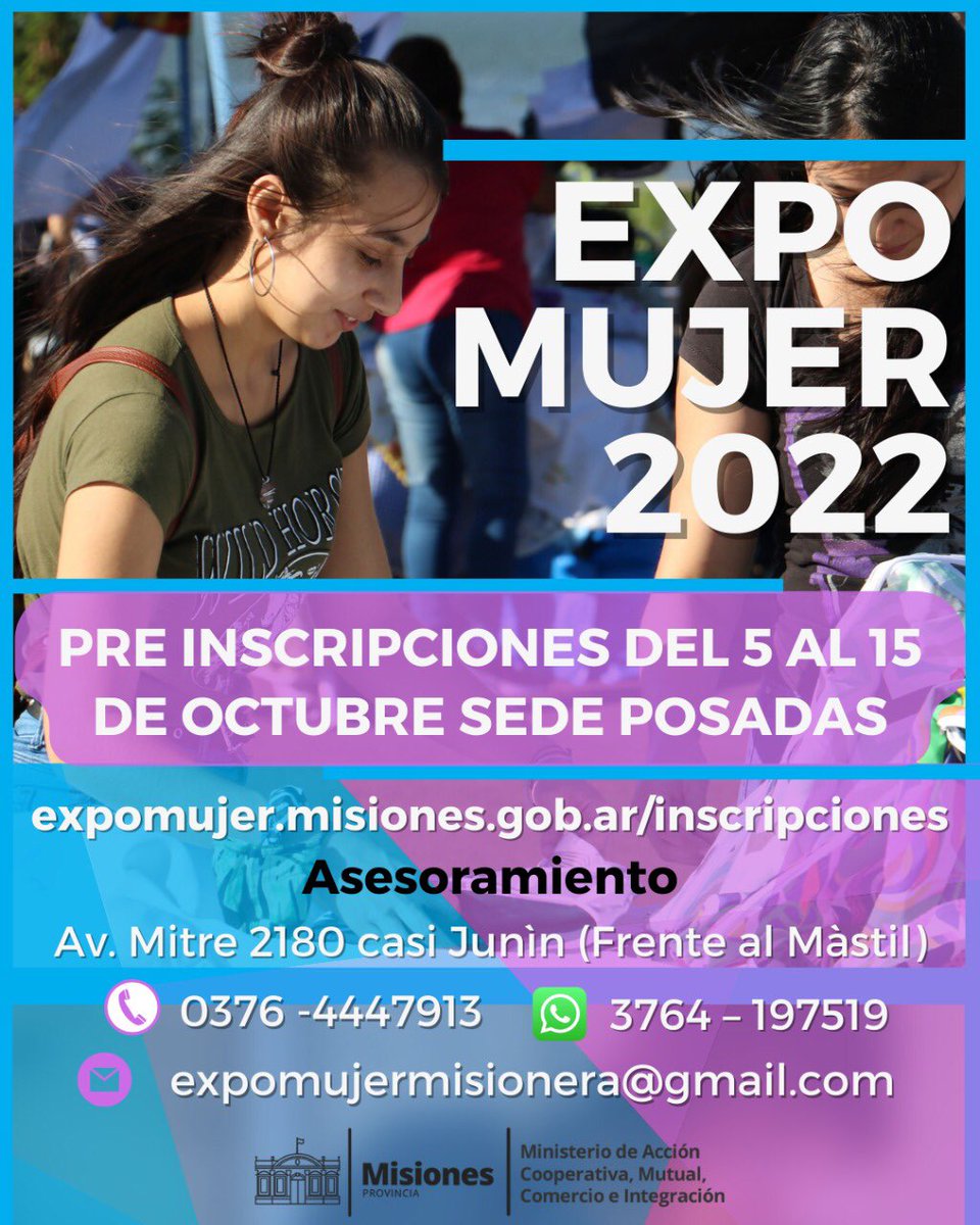 #expomujer #preinscripciones hasta el 15/10/22 🏃🏽‍♀️🏃🏽‍♀️✅😍 #misionerismo