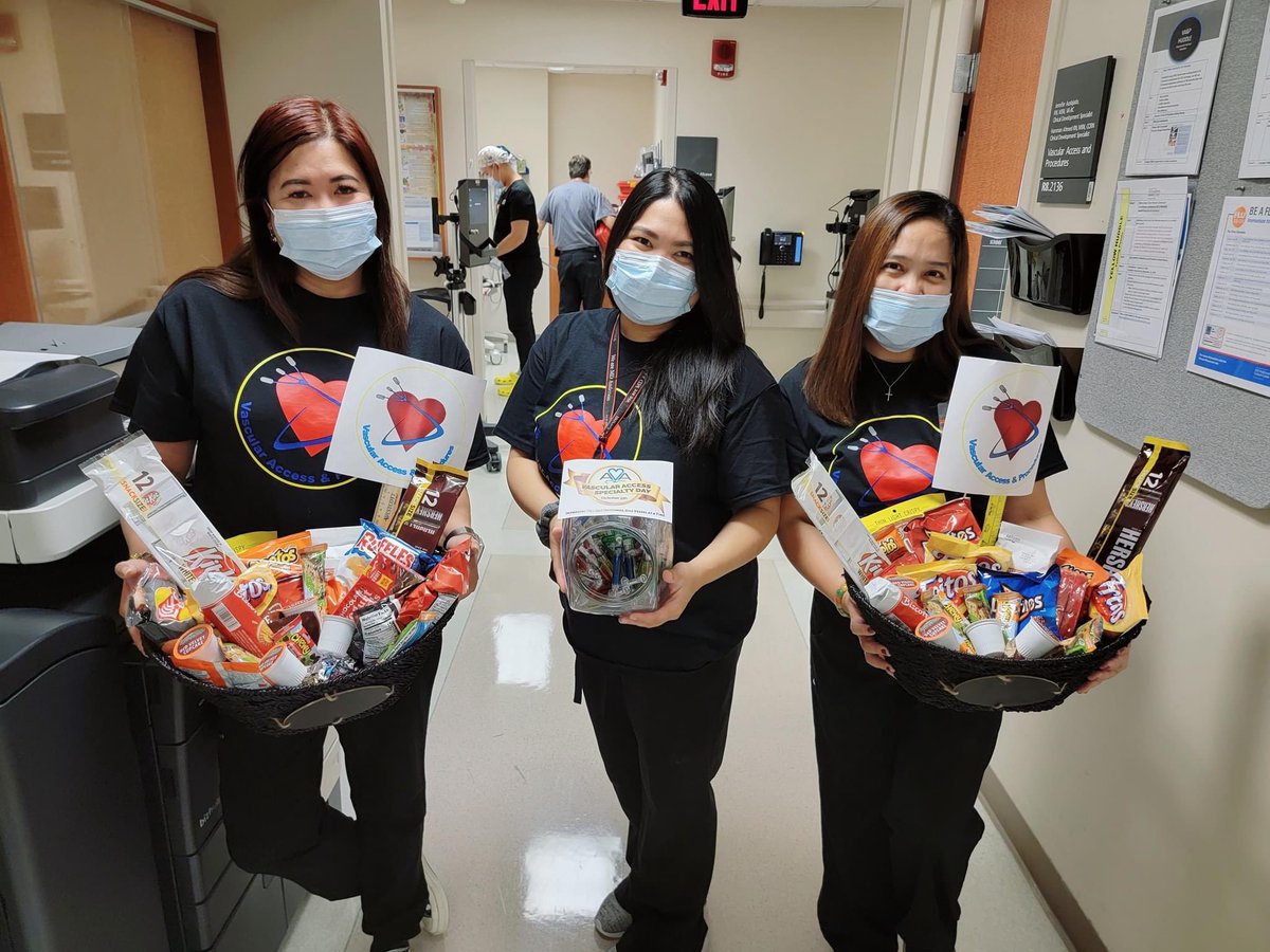 NocheCatherine's tweet photo. Happy Vascular Access Specialty Day!
Improving patient care one vessel at a time.
Vascular Access and Procedures MDA
#FirstPICCRNInserter #60NursesStrong #MakingCancerHistory #Top1InTheNationForCancerCare @MDAndersonNews @ppisters @AbigailCaudleMD @epninan @CarolPorterDNP https://t.co/Dy9HPkaqDw