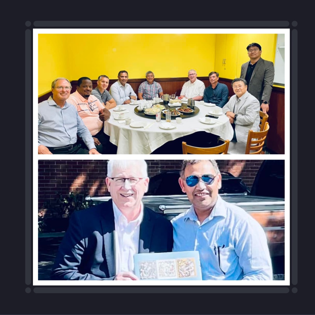 Thanks  CTS alum, Rev. Eric Sawar, for sharing this wonderful picture, where we can appreciate President Jul visiting California.