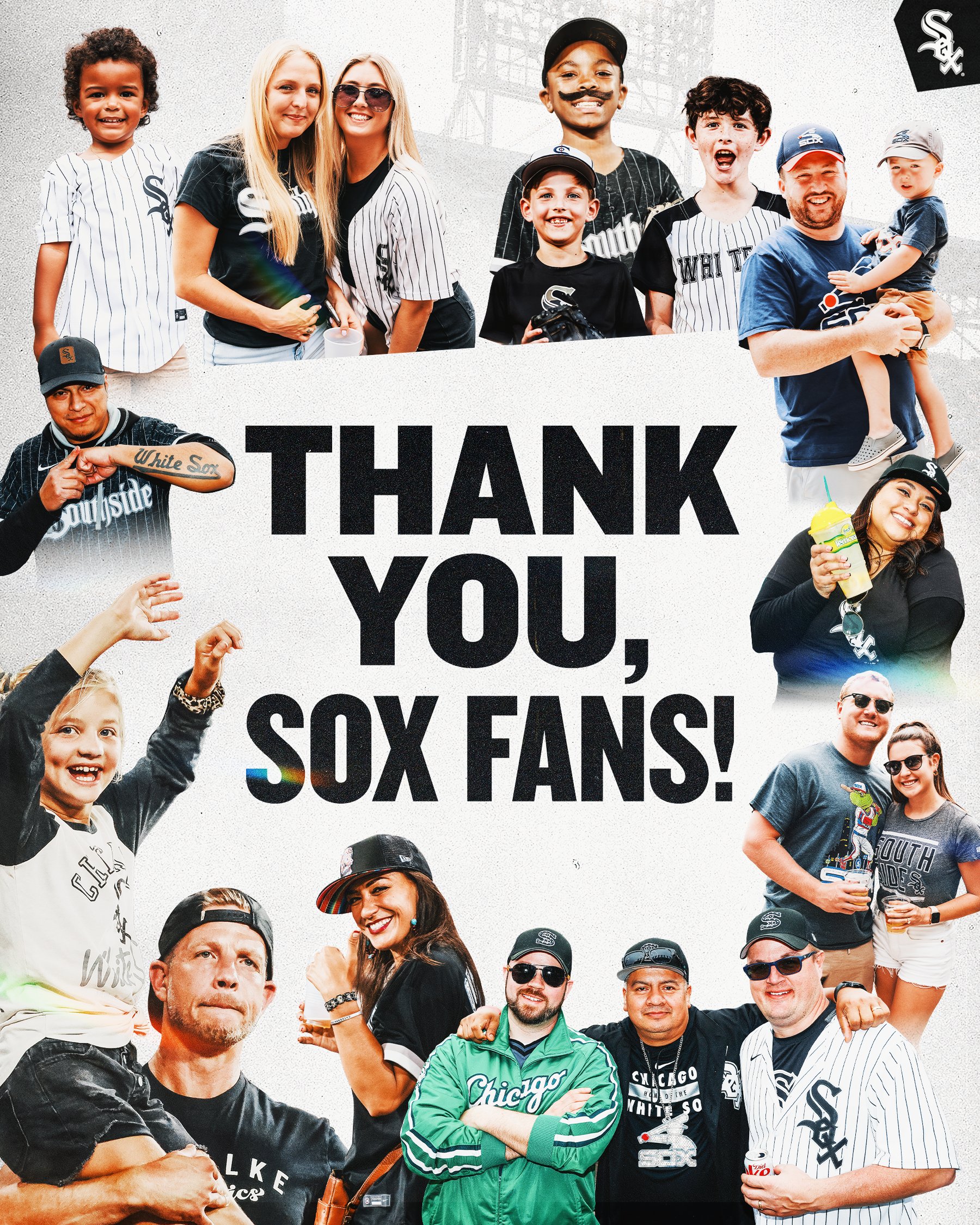 Chicago White Sox on X: To our amazing fans: THANK YOU! We can't