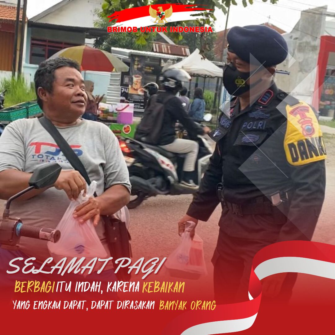 Kompi3aPasadena's tweet photo. Selamat Pagi
Berbagi itu indah, karena kebaikan yang engkau dapat, dapat dirasakan banyak orang https://t.co/X2W5vWzTPH