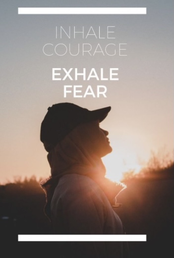 #HappyWednesdayNight🌞 Inhale courage, Exhale fear~⚔️🌹 #StayPositive #GoodVibesOnly #ThinkBIGSundayWithMarsha #IQRTG #womenintech