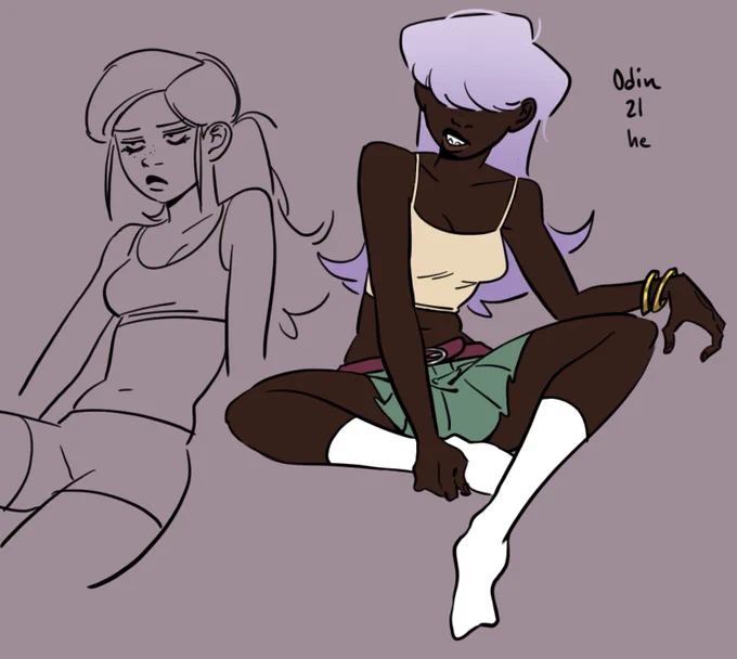 (oc) sketches from the other night. theyre twins 
