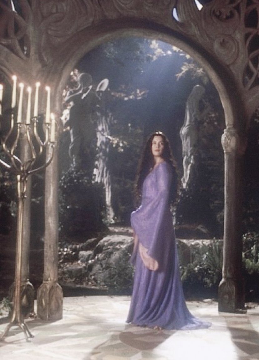 evenstvr's tweet photo. arwens purple dress from the deleted scenes >>> https://t.co/HEHrOqnw22