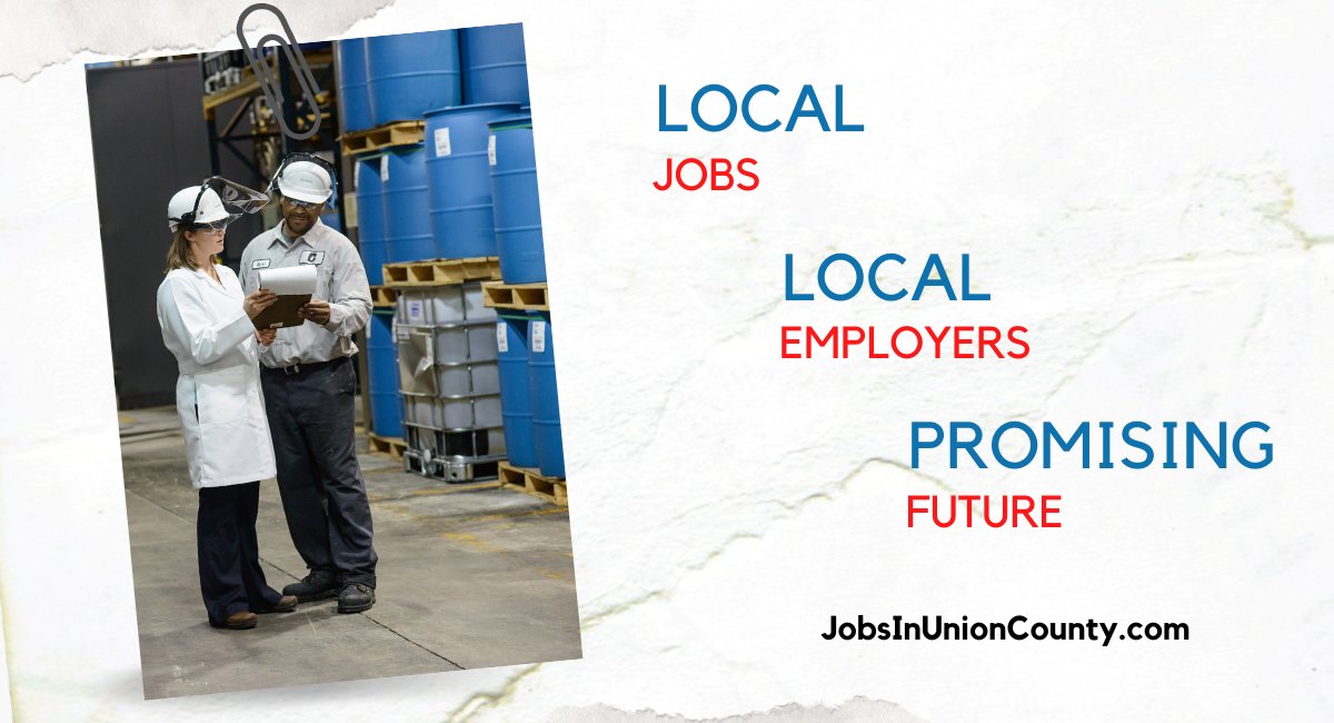 Employers across Union County are looking for employers. You can find dozens of new opportunities to work where you live on: jobsinunioncounty.com/jobs/