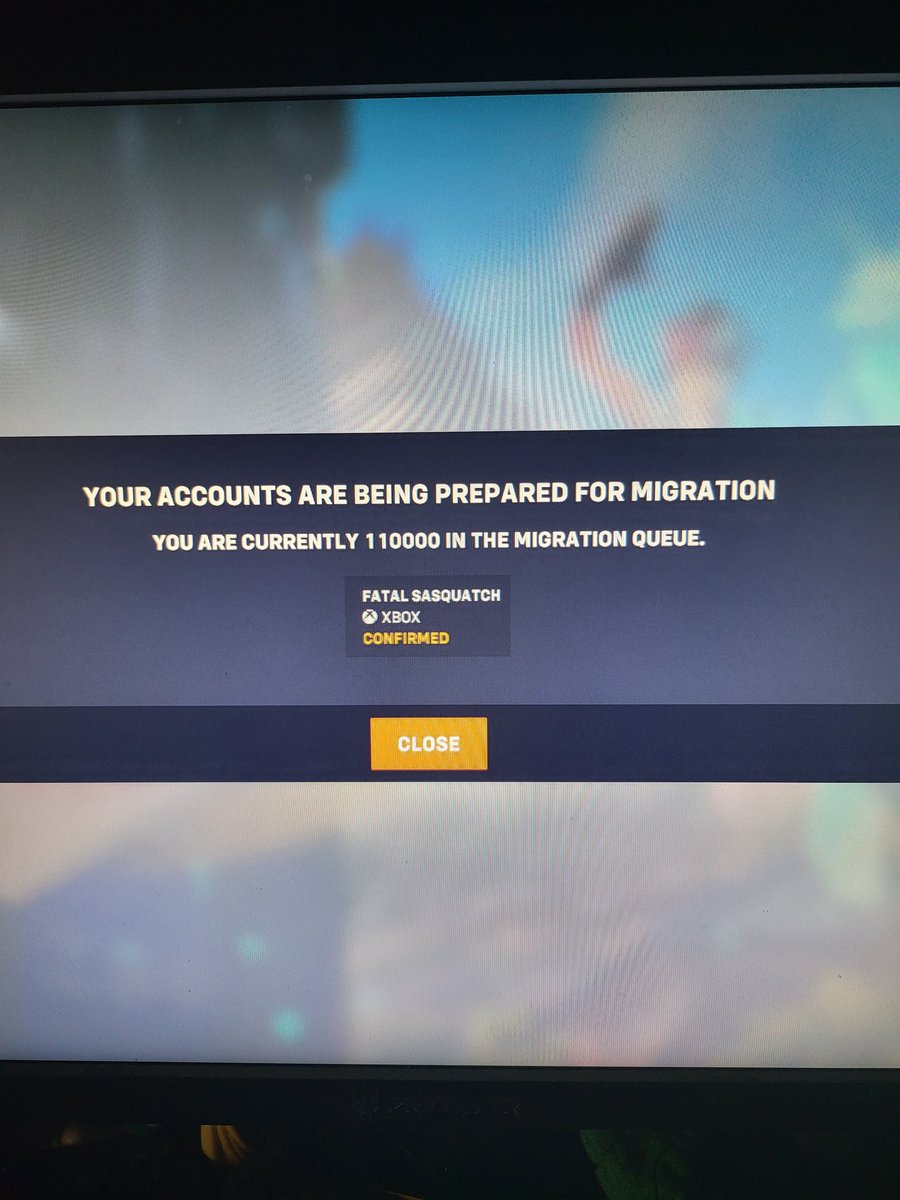 sasquatch1031's tweet photo. Bright side? I've gotten in and been able to play. Downside? The account merge. Peep the pic smh 😑😒 #Overwatch2 #Blizzard #OverwatchQueue https://t.co/sPlB20aFrG