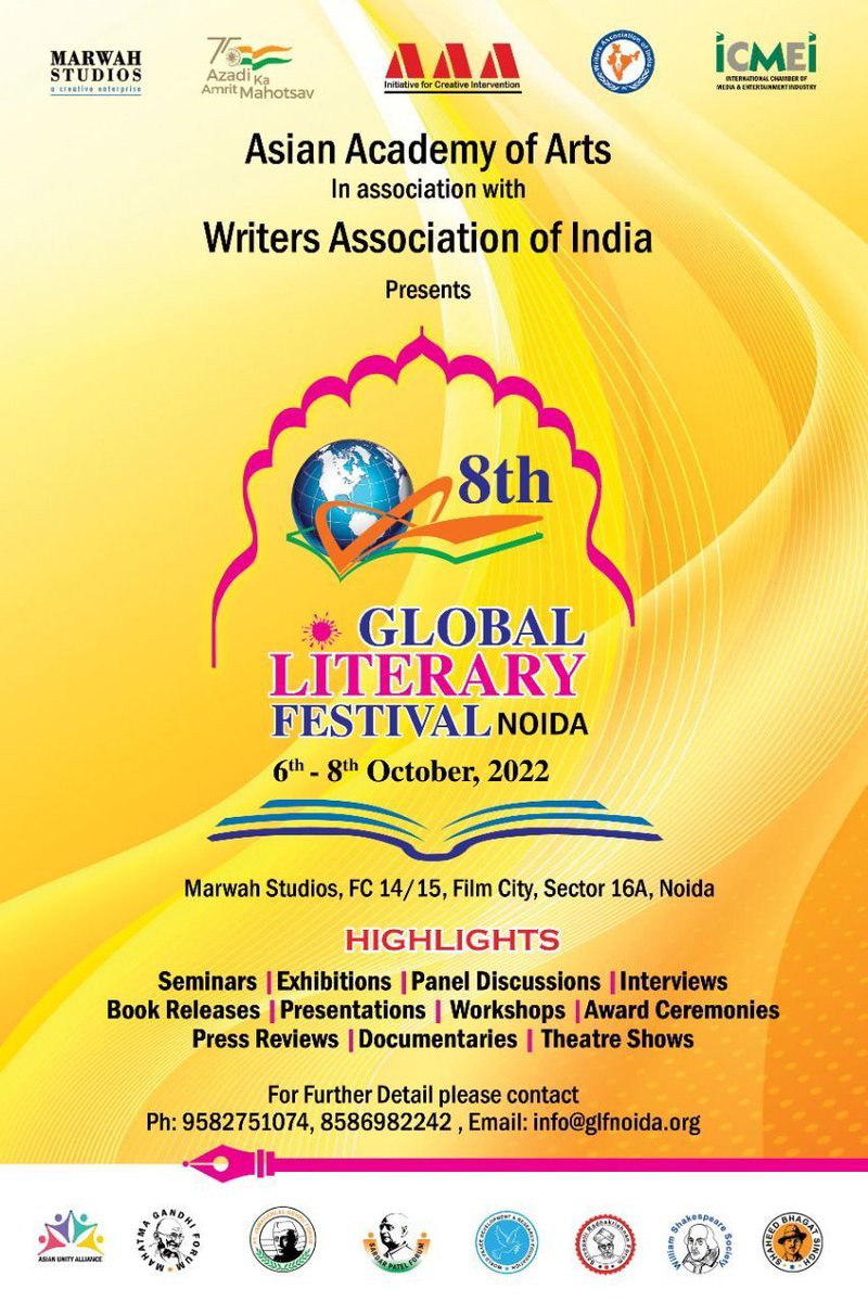 voyage_ahead's tweet photo. I will be conducting a Poetry Writing Workshop today at 8th Global Literary Festival, Noida - 3.30 pm.  Do join in! 

#workshops #poetrywriting 
#creatingstoriesandmore https://t.co/Y8L0nAEvRF