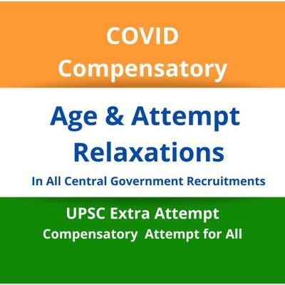 Jitendr27696493's tweet photo. @RPIindia @PMOIndia @DrJitendraSingh @myogiadityanath @UpscExtra @upscaddas #COVIDCOMPENSATORYATTEMPT4ALL
@AmitShah
केन्द्र सरकार ने MSME'S और अनेक क्षेत्रों को कोरोना से राहत दी हैं।

2020और 2021को शून्य वर्ष घोषित करते हुए.
देश की सभी परीक्षाओं में शामिल होने वाले युवाओं को भी कोविड क्षतिपूरक 2 अवसर और 2 साल उम्र में छूट देने की शीघ्र घोषणा करनी चाहिए https://t.co/oLWgXKkg5N