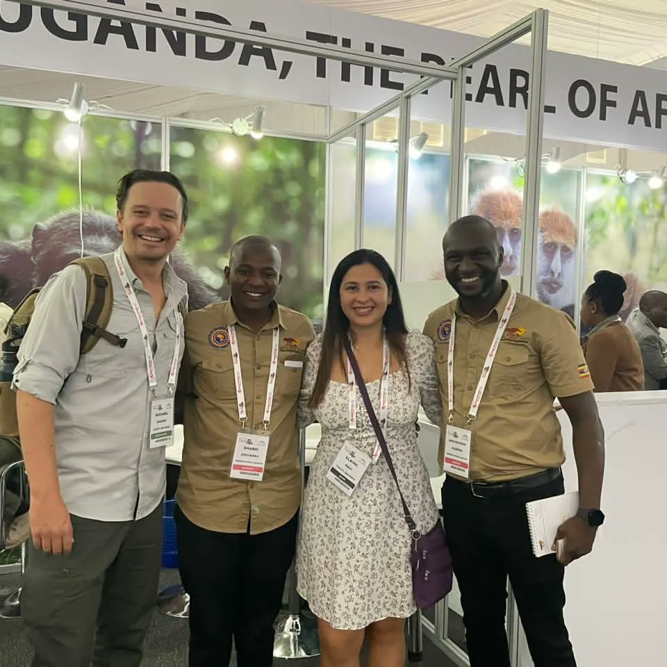 AmeeraSafaris's tweet photo. Day 2 of #magicalkenya and we are happy to be meeting with people who are as passionate about travel as we are!

Visit our booth at the Uganda Pavilion!
#AmeeraAfricaSafaris #tourism #exploreuganda  #mkexplore
#magicalkenya https://t.co/aYUrNVPuZX