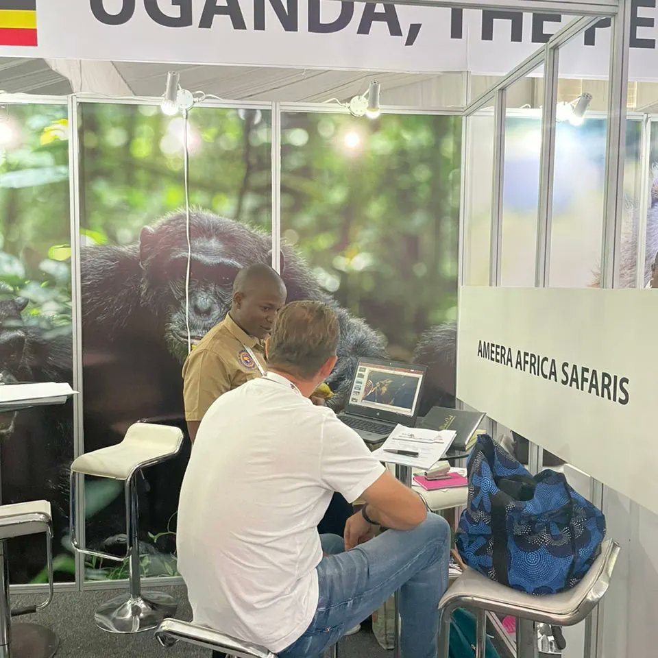 AmeeraSafaris's tweet photo. Day 2 of #magicalkenya and we are happy to be meeting with people who are as passionate about travel as we are!

Visit our booth at the Uganda Pavilion!
#AmeeraAfricaSafaris #tourism #exploreuganda  #mkexplore
#magicalkenya https://t.co/aYUrNVPuZX