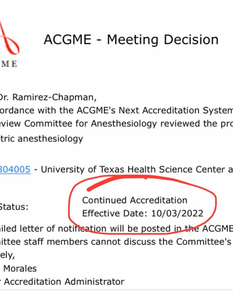 So proud 🥹 of our #obanesthesia @uthanesresidency fellowship program! We did it🙏🏻! #accredited 🙌🏼 #obanesthesiafellowship                 med.uth.edu/anesthesiology…