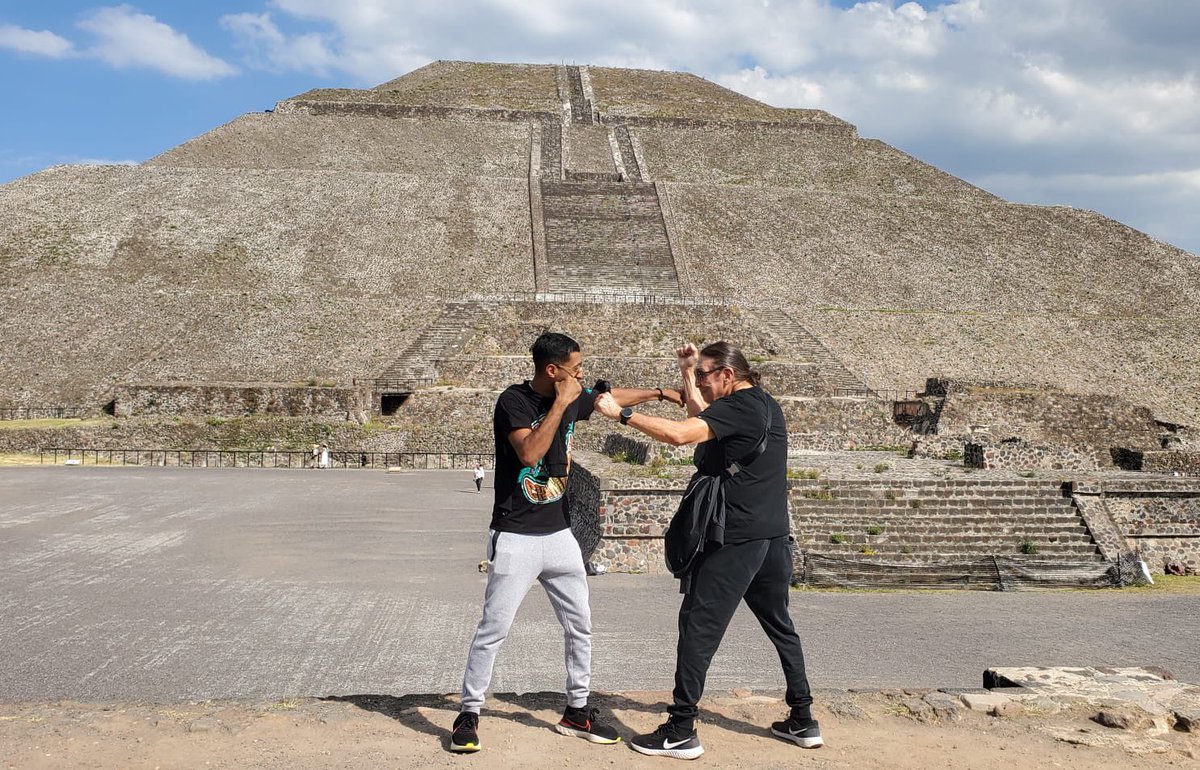Me &amp; <a href="/LouisTapia6/">Louis Tapia</a> having a great time in #Mexico at the pyramid of the sun. 😎🔥🥊