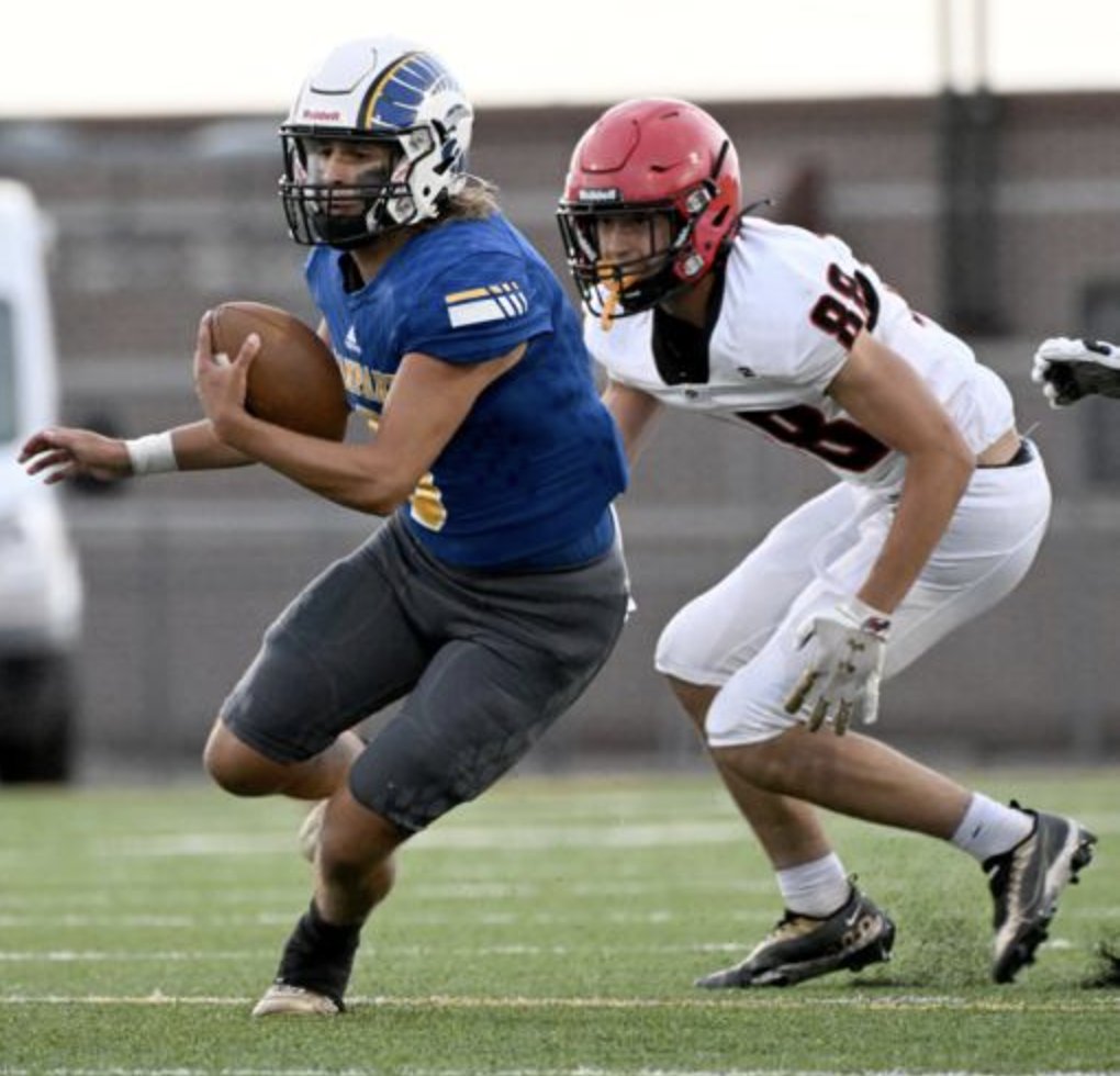 Why use one quarterback when you have two? That’s a question Rampart has lived by in 2022.

Braden Sears and Haydn Benoit have both grown as passers this year, sharing snaps almost evenly.

Feature story: gazette.com/high-school-sp… <a href="/WeAreRampartAD/">Rampart Athletics</a>