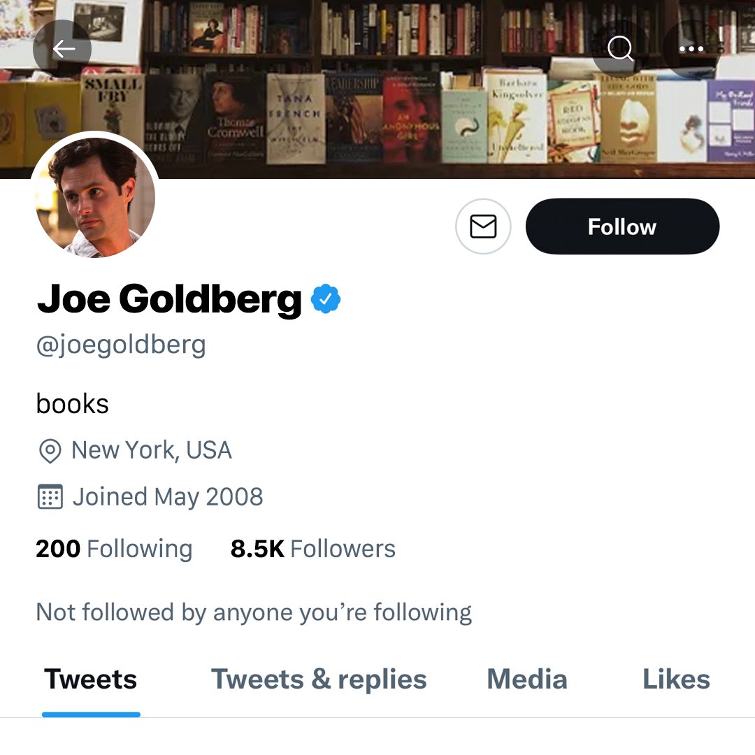 netflix's tweet photo. Joe’s bio update is like a knife to the heart…. https://t.co/Bq1tTbzIZZ
