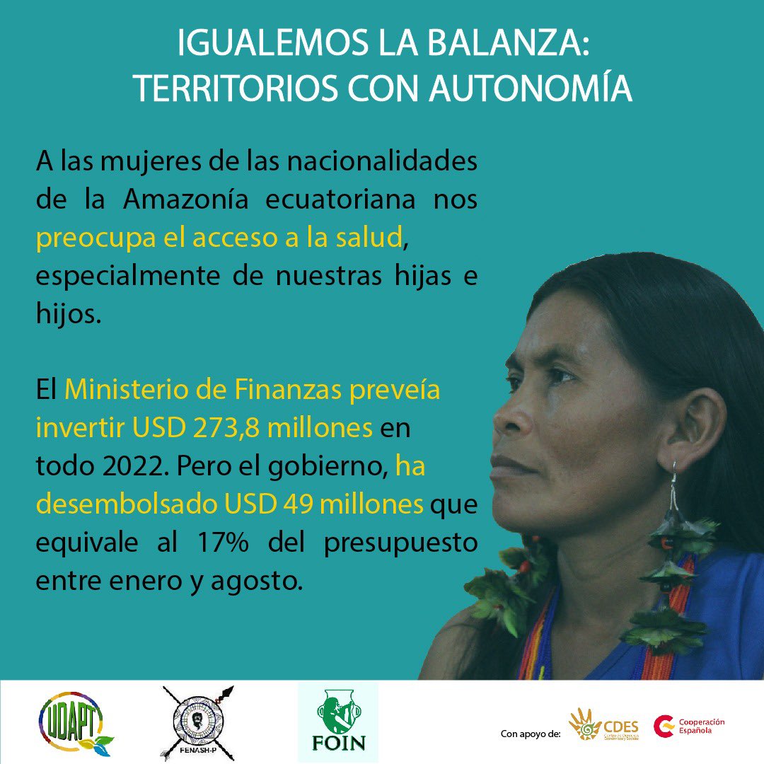 El acceso a la salud es limitado para las nacionalidades de la Amazonía: centros de salud lejanos y desabastecidos.
Las mujeres han optado por reforzar el uso de la medicina ancestral, sin embargo esto no es suficiente.
#IgualemosLaBalanza #TerritoriosConAutonomia <a href="/cdes_derechos/">CDES</a>