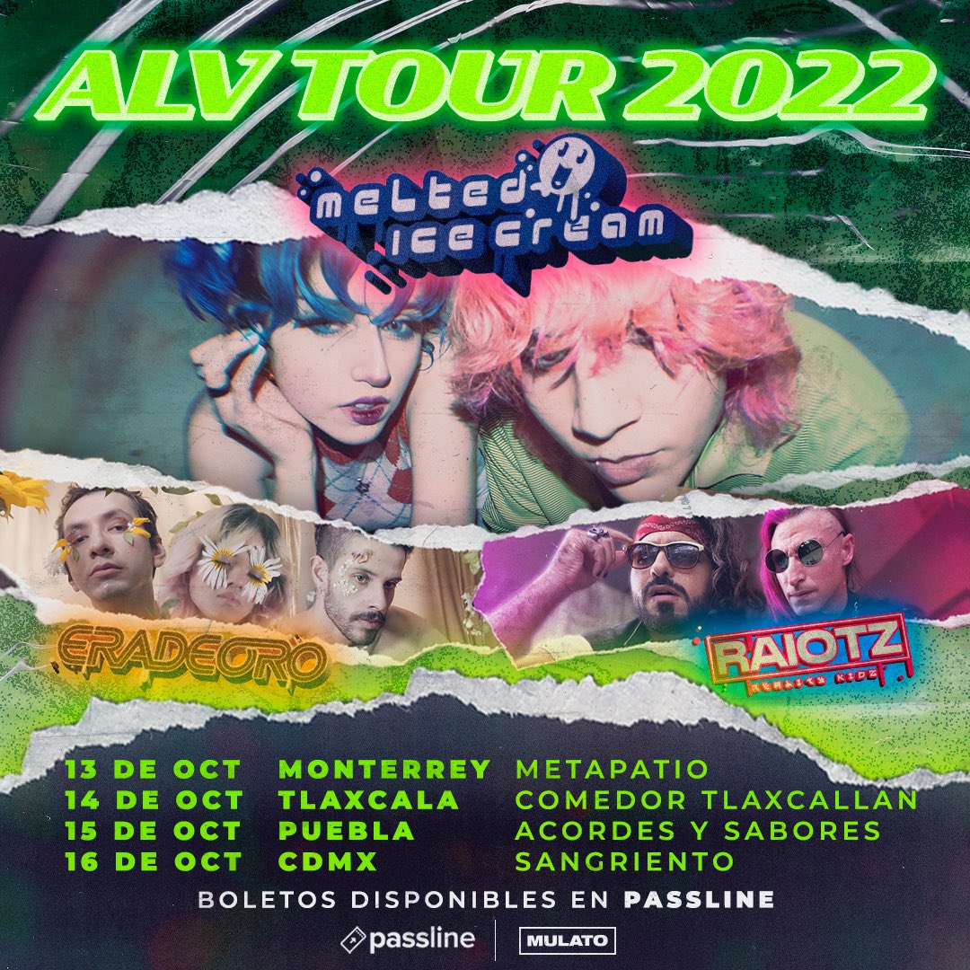 MulatoGroup's tweet photo. ✩ ALV TOUR 2022✩
Muy emocionados porque ya faltan pocos días para arrancar con el tour 🚐 ¿en qué ciudad nos vemos? 👀

🎫 boletos en Passline MX:
https://t.co/TojE1XqsaD https://t.co/zxBG4yodSg