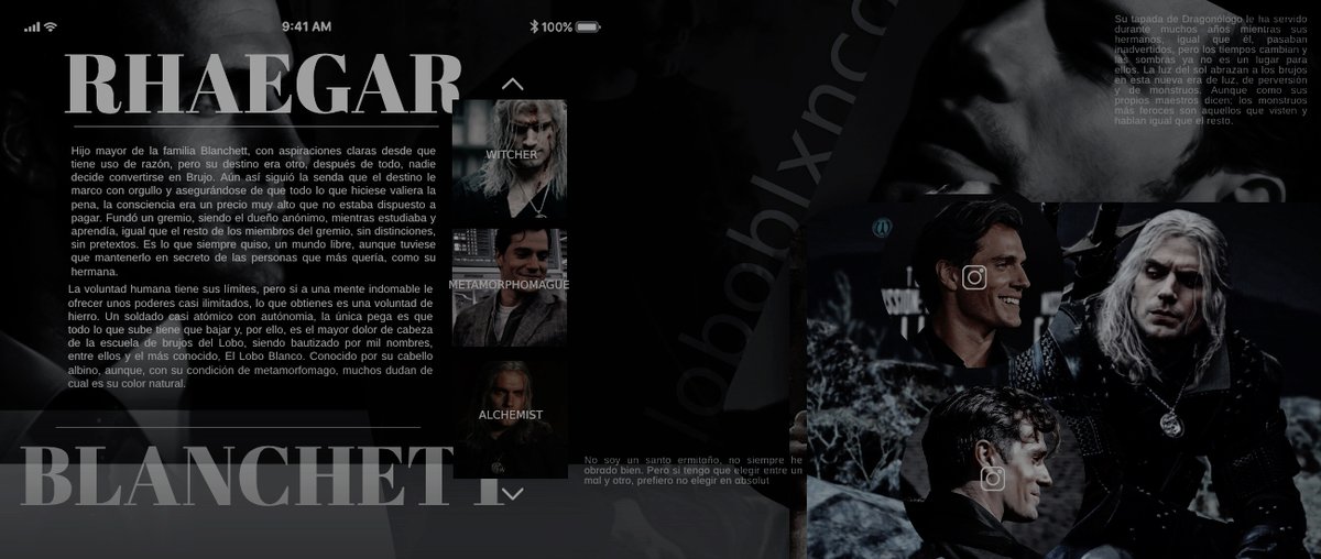 ⠀⠀   ⠀⠀⠀⠀⠀⠀   
⠀⠀⠀⠀⠀⠀  ⠀𝐄𝐋 𝐋𝐎𝐁𝐎 𝐁𝐋𝐀𝐍𝐂𝐎 

            ⠀⠀⠀⠀▬▬▬▬▬  𖤐  ▬▬▬▬▬ 

    ❛No soy un santo ermitαño, no siempre he obrαdo bien. Pero si tengo que elegir entre un mαl y otro, prefiero no elegir en αbsoluto❜